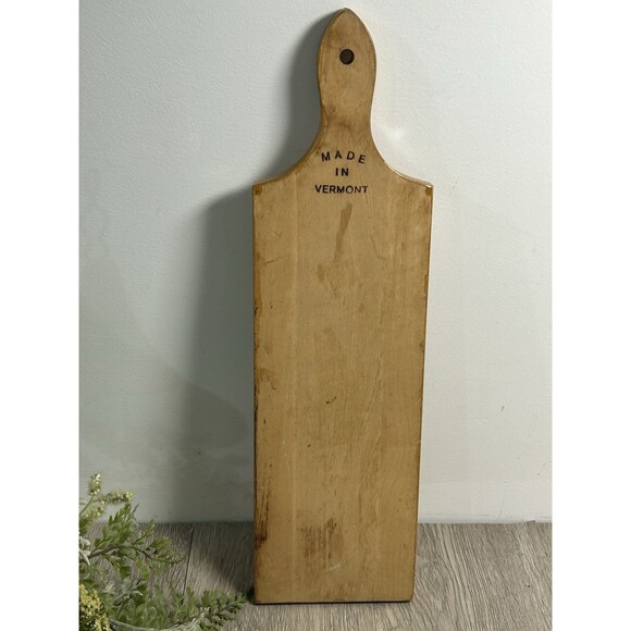 Vintage Hand Painted Wood Kitchen Wall Art Red Flowers PA Dutch Style Vermont - Picture 5 of 9